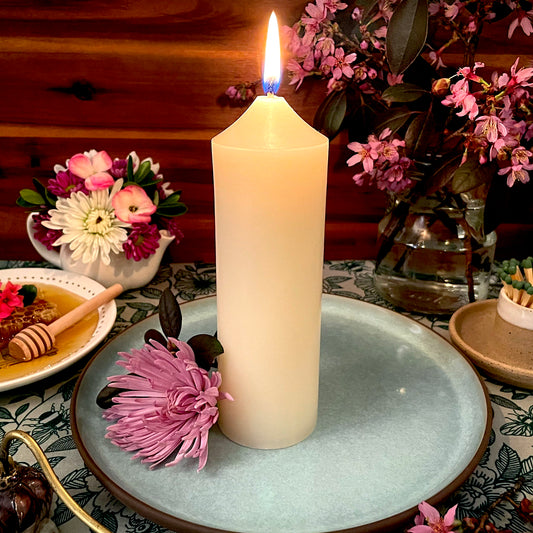 Point of Serenity Pillar Candle (6in)