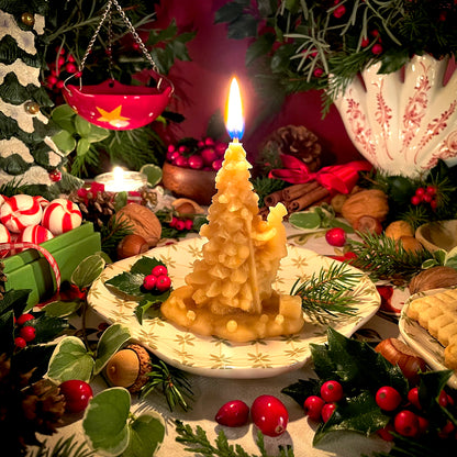 Trimmers Glee Beeswax Candle Tree